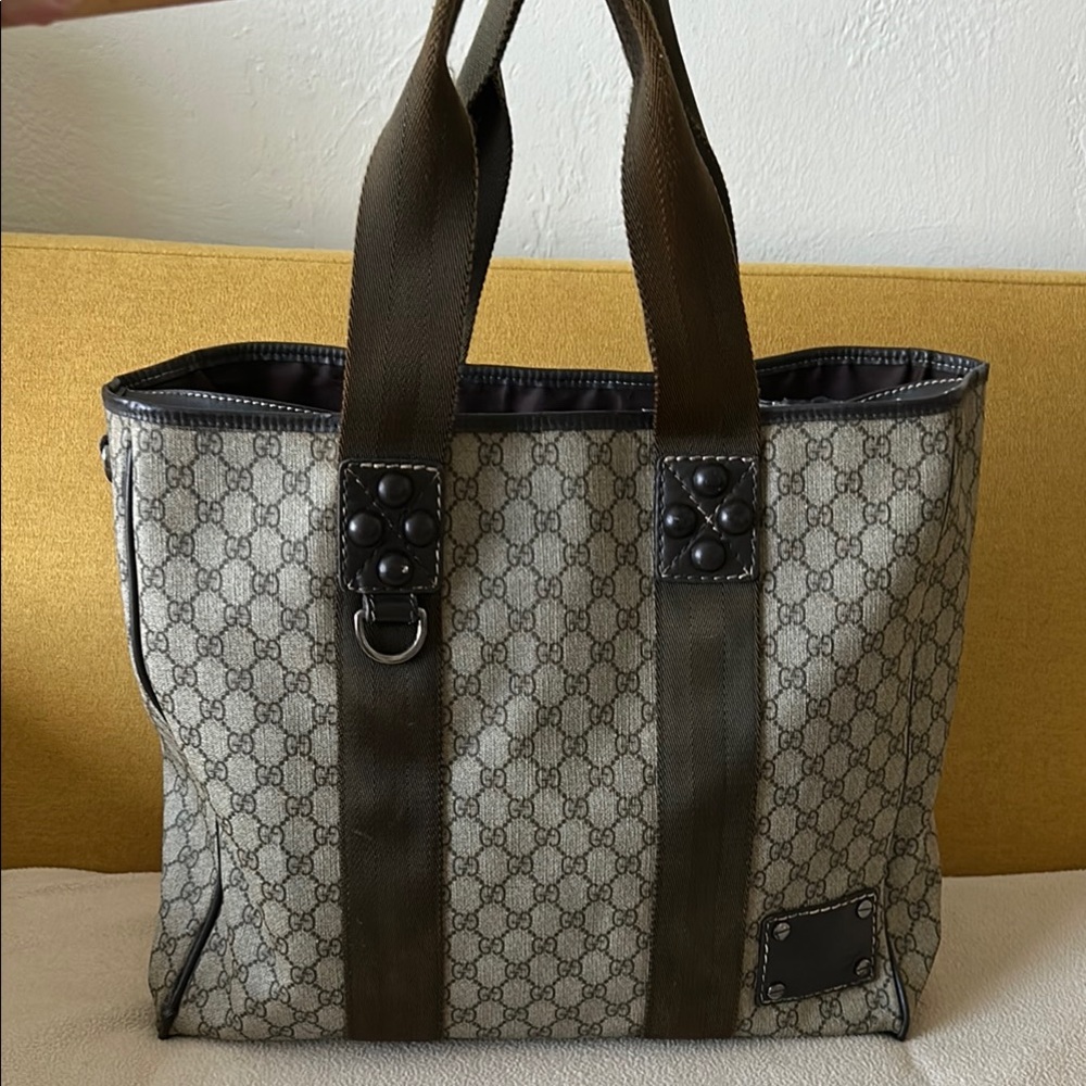 Gucci Women’s Monogram PVC Canvas Tote